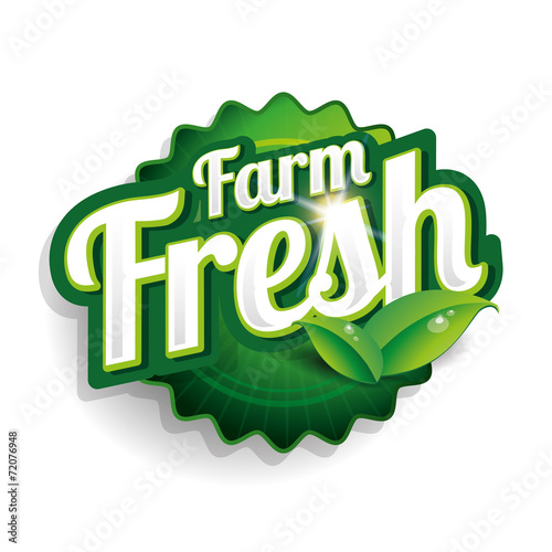 Farm fresh label