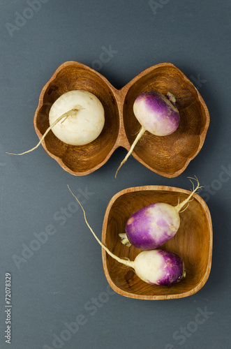 Organic turnips photo