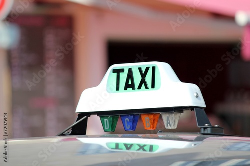 ' Lumineux ' de taxi libre