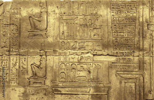 Medical instruments image at the Temple of Kom Ombo photo