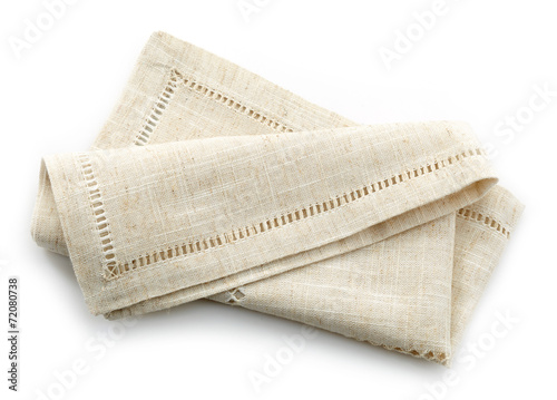 folded linen napkin photo