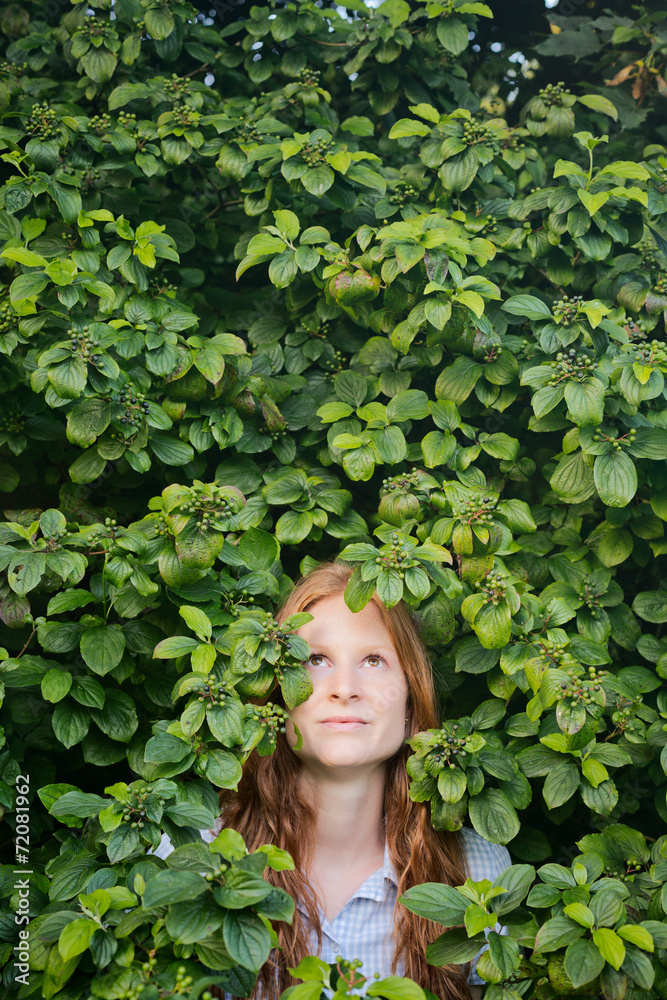 Woman among Leaves - People and Nature Woman among Leaves - People and Nature