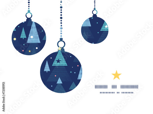 Vector abstract holiday christmas trees Christmas ornaments