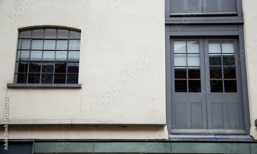 delivery door of an old warehouse