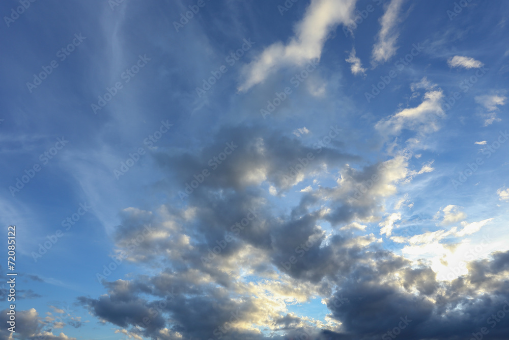 blue sky with beautiful cloud