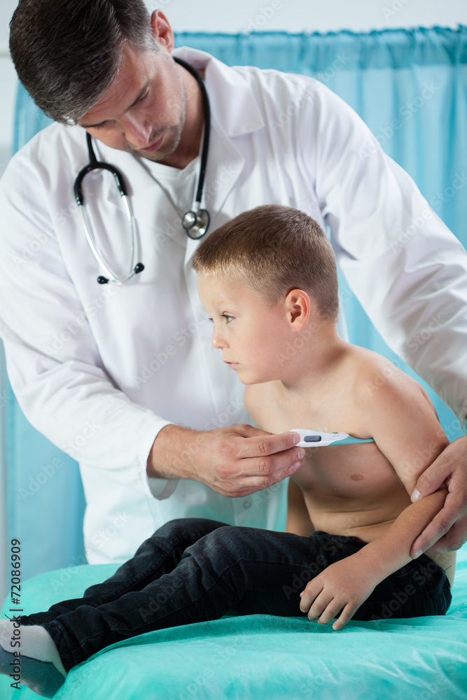 Boy with fever