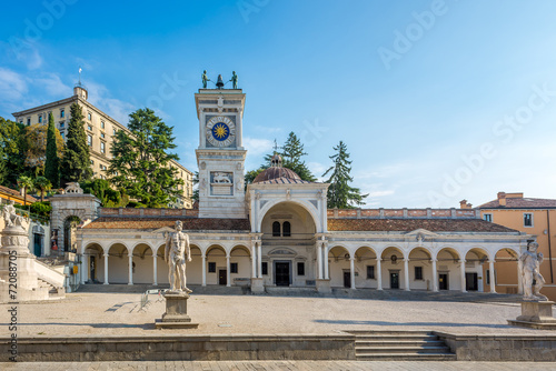 Clock tower in Udine at Liberta place photo