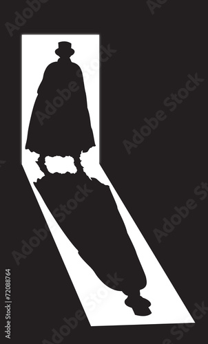 Jack the Ripper Shadow In Doorway