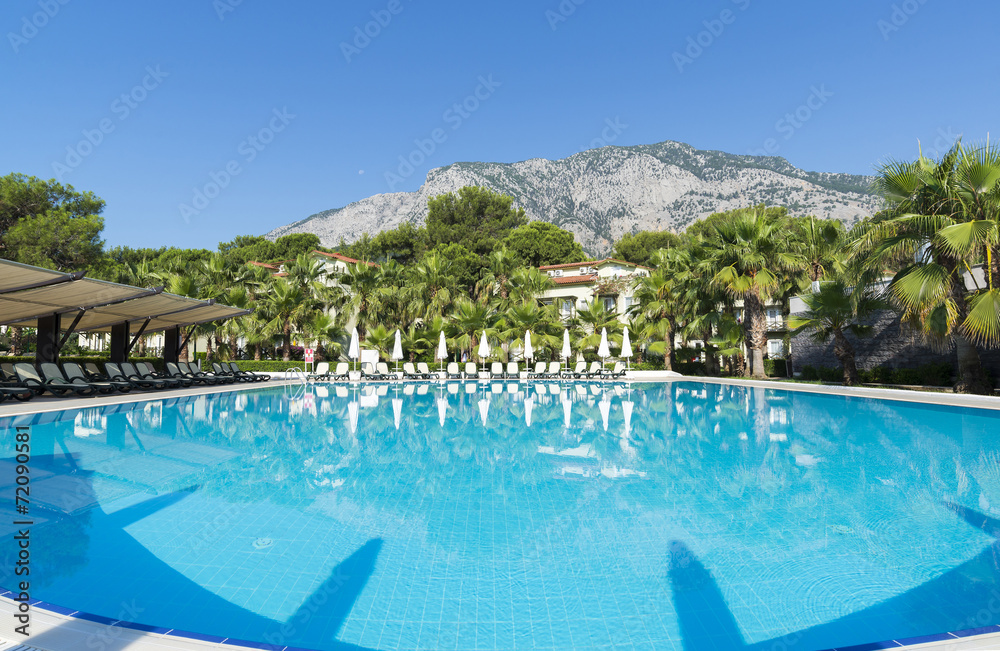 Fototapeta premium Swimming pool with water in open air