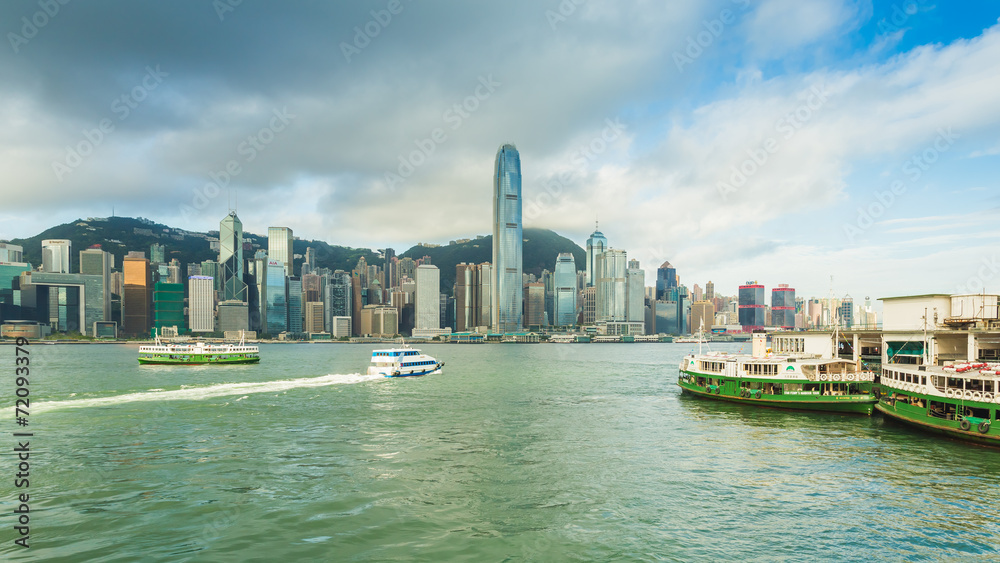 Obraz premium Victoria Harbour in Hong Kong