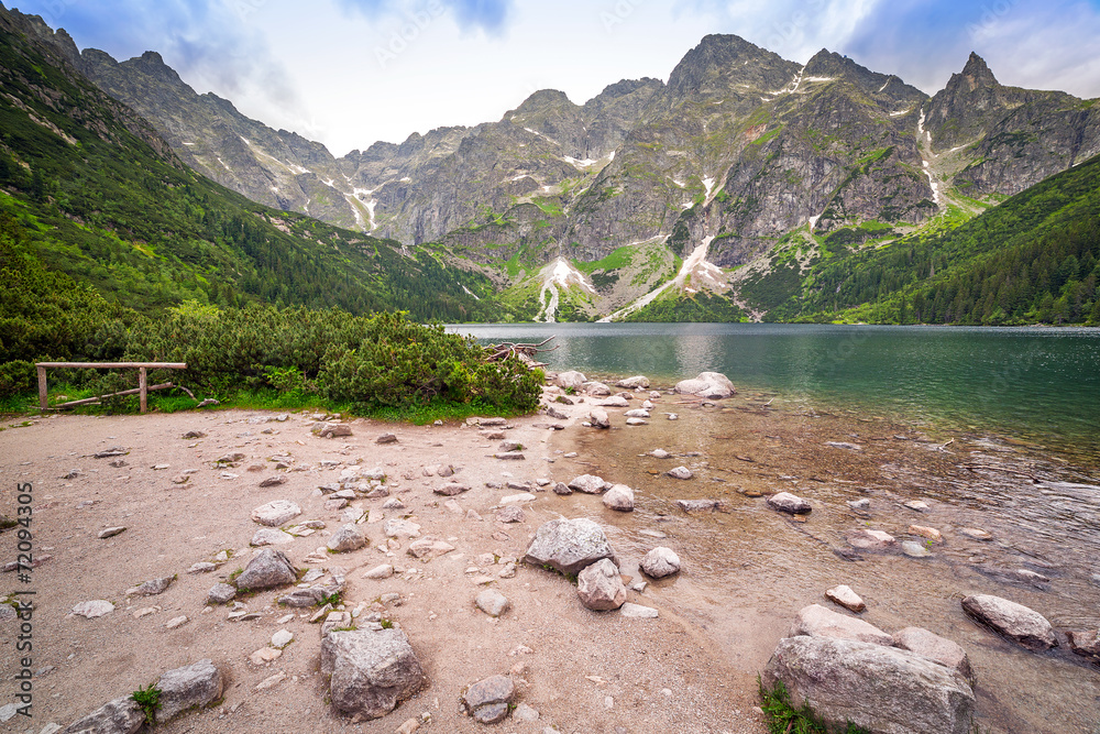 Plakat Oko morza Jezioro w Tatrach, Polska