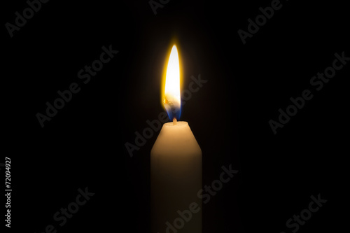 Candle on Black