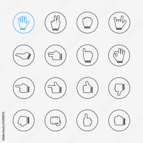 Hand ui icon