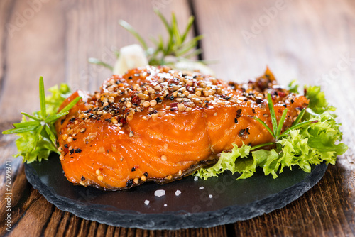 фотографія Portion of Smoked Salmon