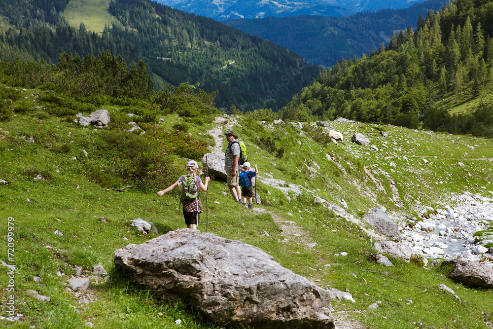 Hiking in the Alps Hiking in the Alps