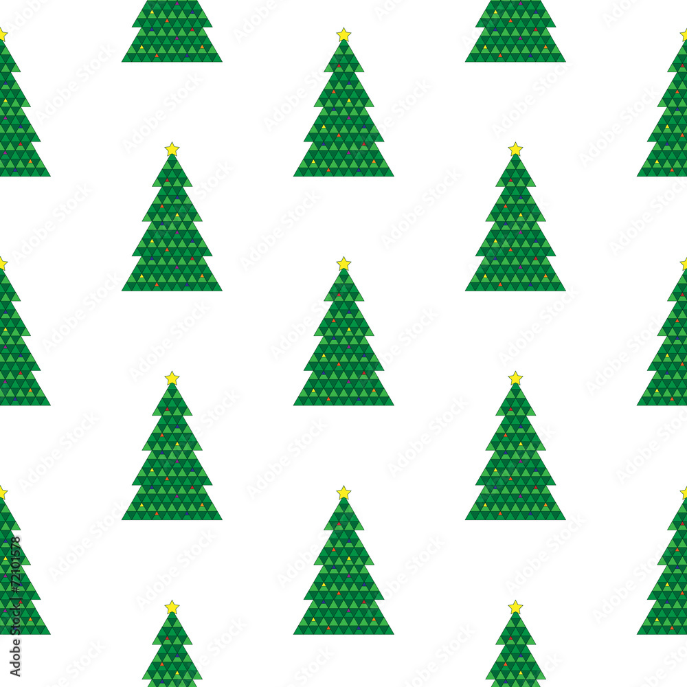 Geometric Christmas tree background Geometric Christmas tree background