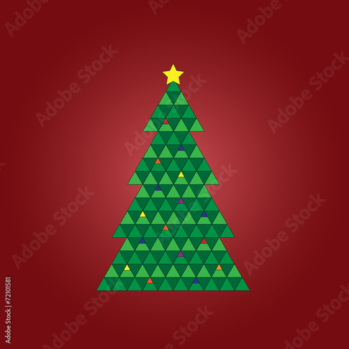 Geometric Christmas tree