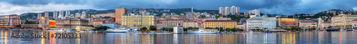 Panorama of Rijeka city in Croatia photo