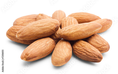 Heap of almonds