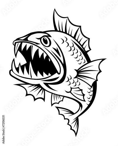 Angry fish © Cartoon images