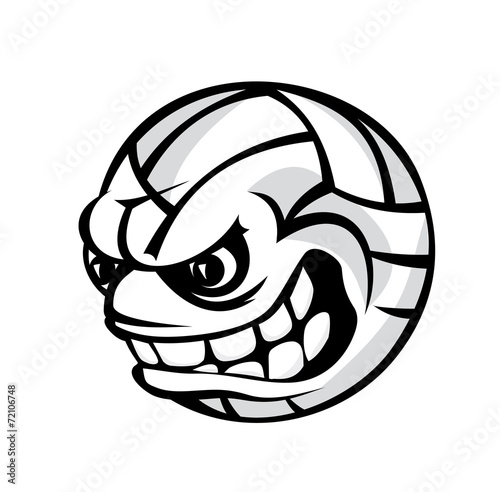 Volleyball cartoon ball