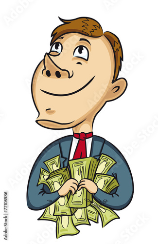 Businessman with money