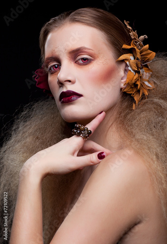 Halloween Beauty woman makeup