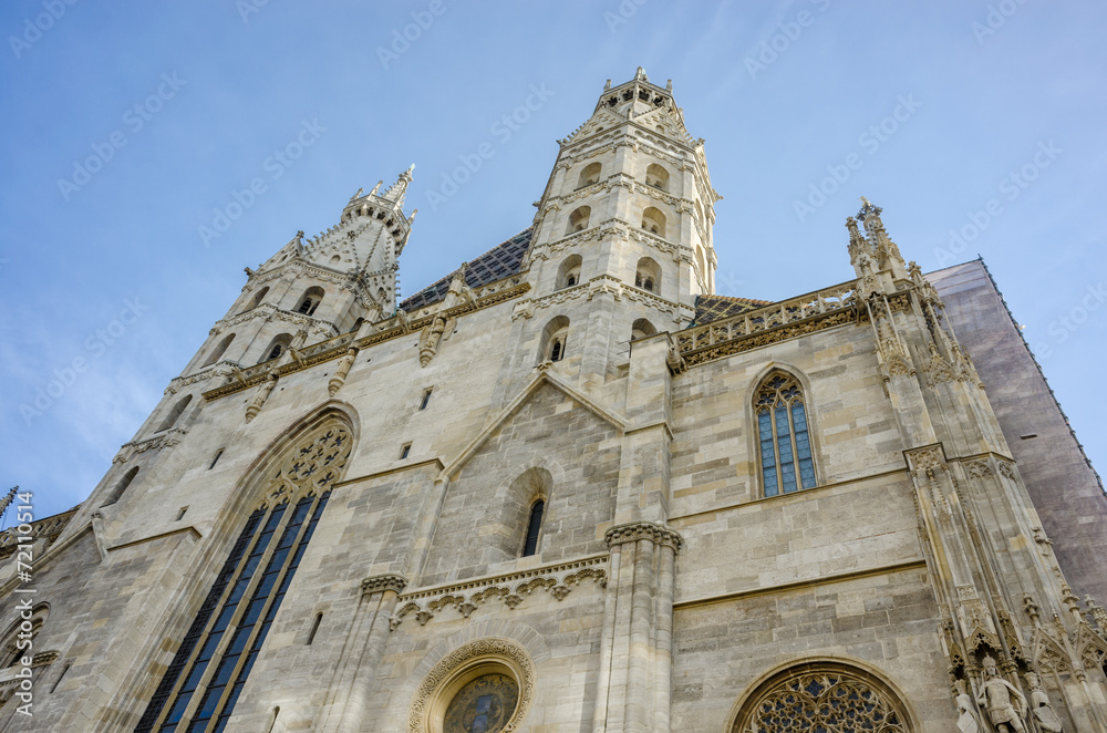 Austria Vienna - details shot of St. Stephens Cathedral