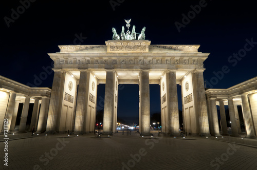 The Brandenburger Tor in the evening in Berlin, Germany