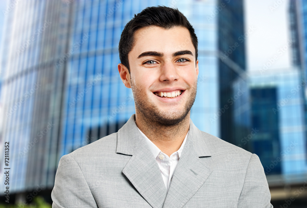 Young manager outdoor Young manager outdoor