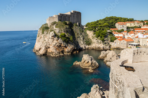 Vieille ville de Dubrovnik depuis les remparts