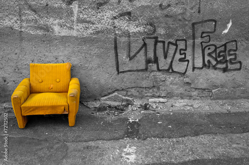 Photography Yellow armchair