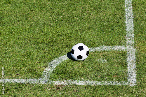 Soccer ball on the field