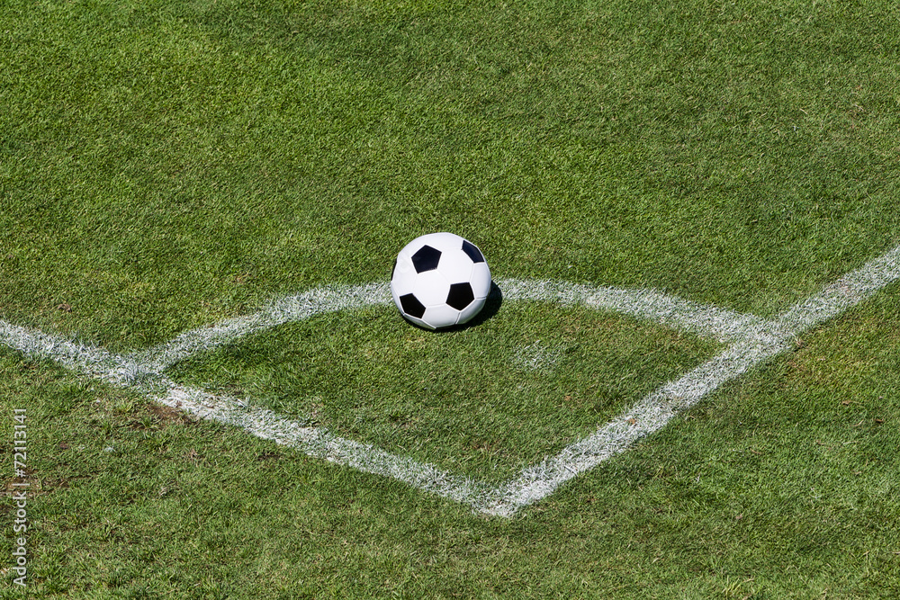Soccer ball on the field Soccer ball on the field