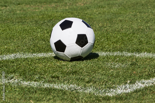 Soccer ball on the field © ververidis