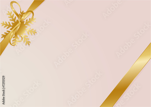 Gold Schleife Weihnachten