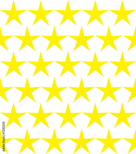Seamless pattern of yellow stars