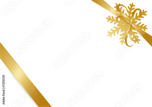 Gold Schleife Weihnachten