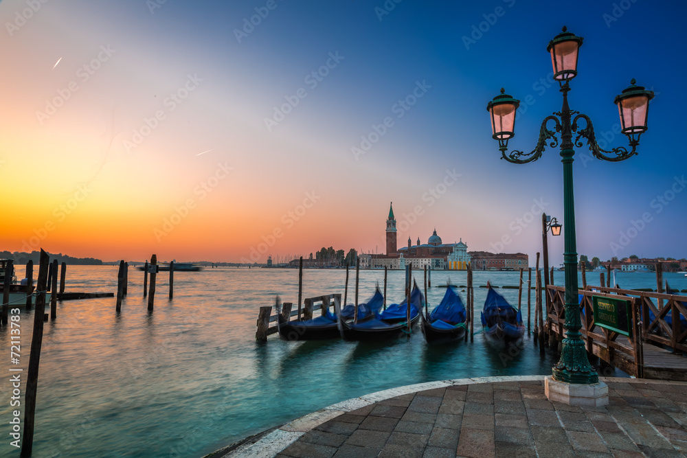Sunrise over the Grand Canal in Venice