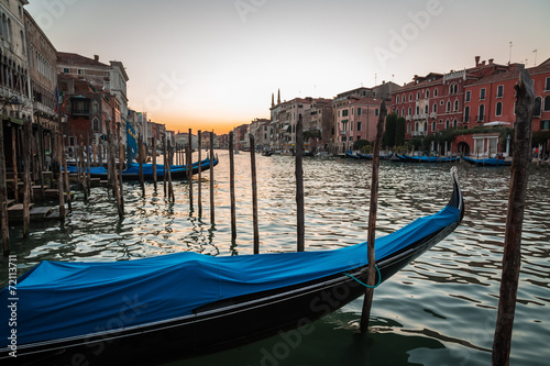 Sunrise in Venice on the Grand Canal