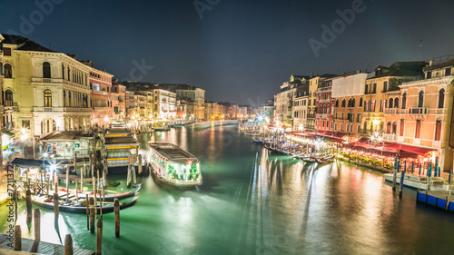 Night in Venice on the Grand Canal © shaiith