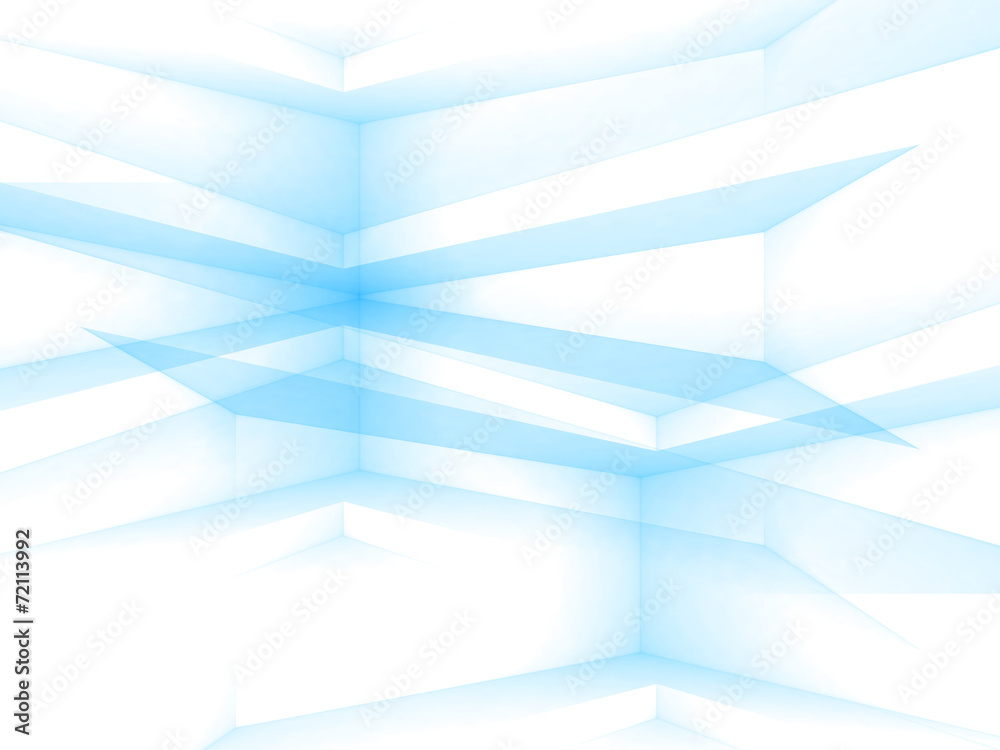 Abstract white and blue 3d geometric background Abstract white and blue 3d geometric background