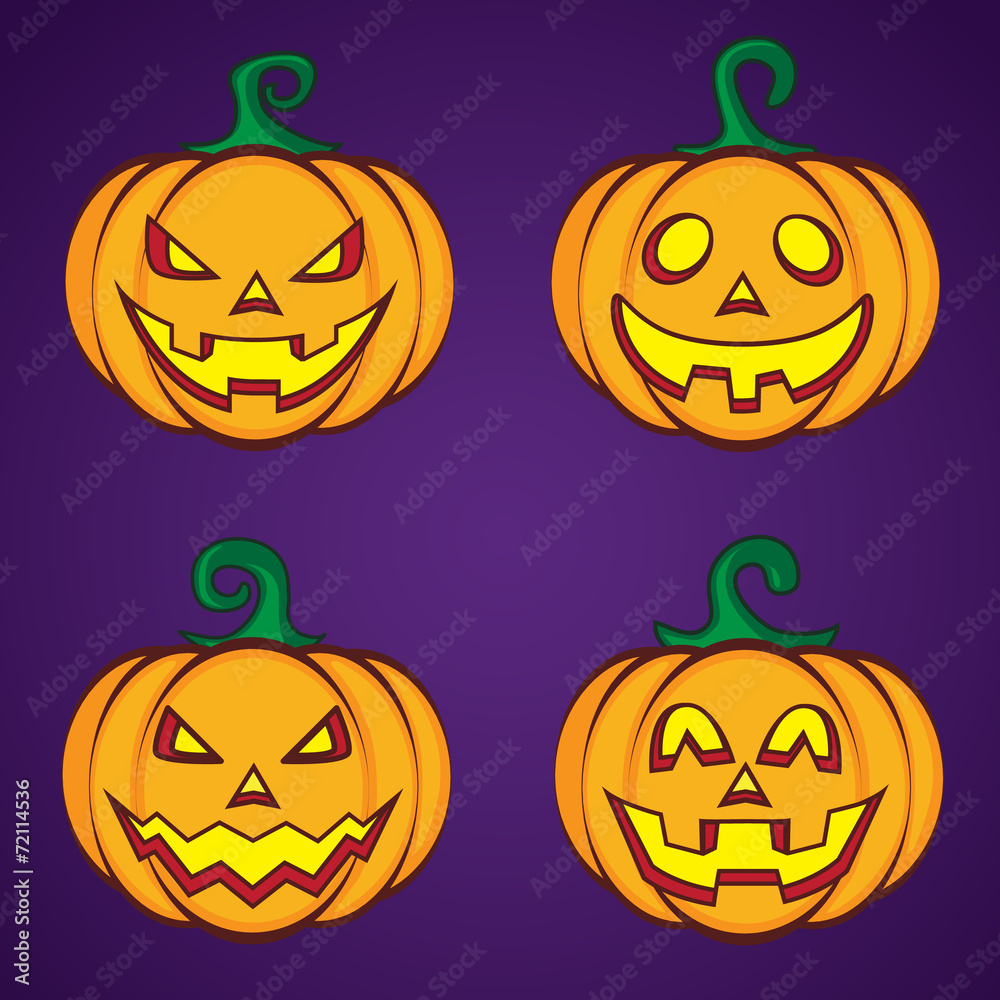 Halloween cartoon pumpkin jack lantern. Halloween cartoon pumpkin jack lantern.