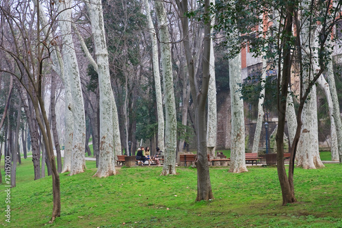 Canvas Print Gulhane Park in Istanbul, Turkey