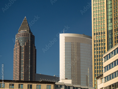 Business buildings in the exhibition site of Frankfurt, Germany