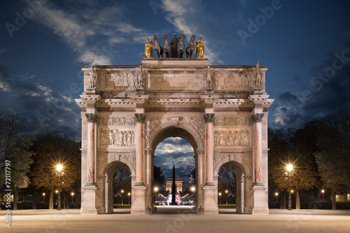 Stampa su tela Le Carrousel du Louvre