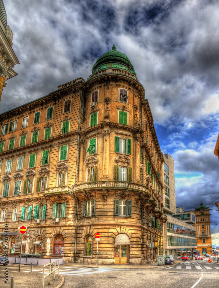 Fototapeta premium A building in Rijeka city center - Croatia