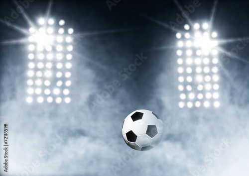 Soccer ball with Stadium lights
