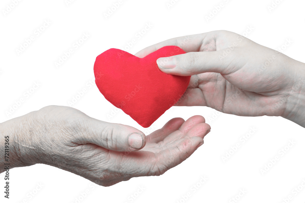 Obraz premium take care of old mother