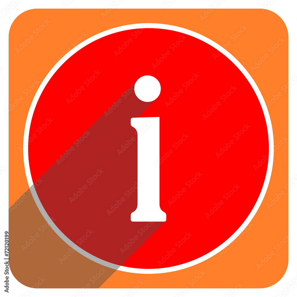 information red flat icon isolated information red flat icon isolated